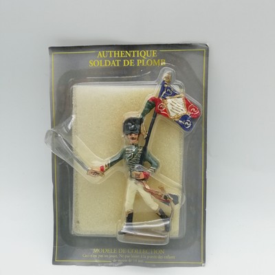 Figurine Starlux 1/32 Lieutenant Des Chasseurs à Cheval Napoléon - Plomb Peint, Premier Empire, Occasion