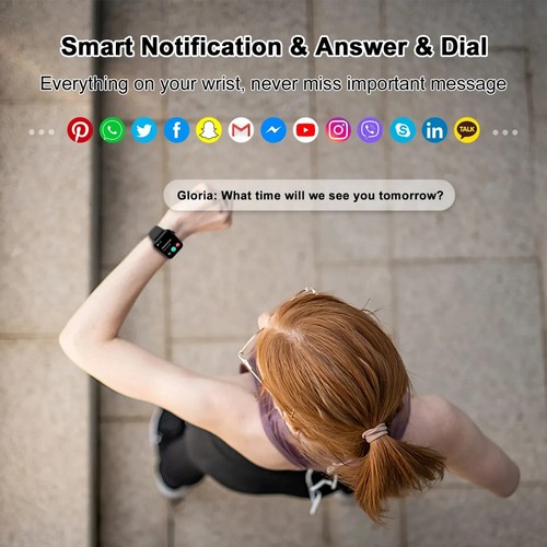 2025 Smart Watch For Men/Women, Waterproof Smartwatch Bluetooth iPhone Samsung - Picture 5 of 7