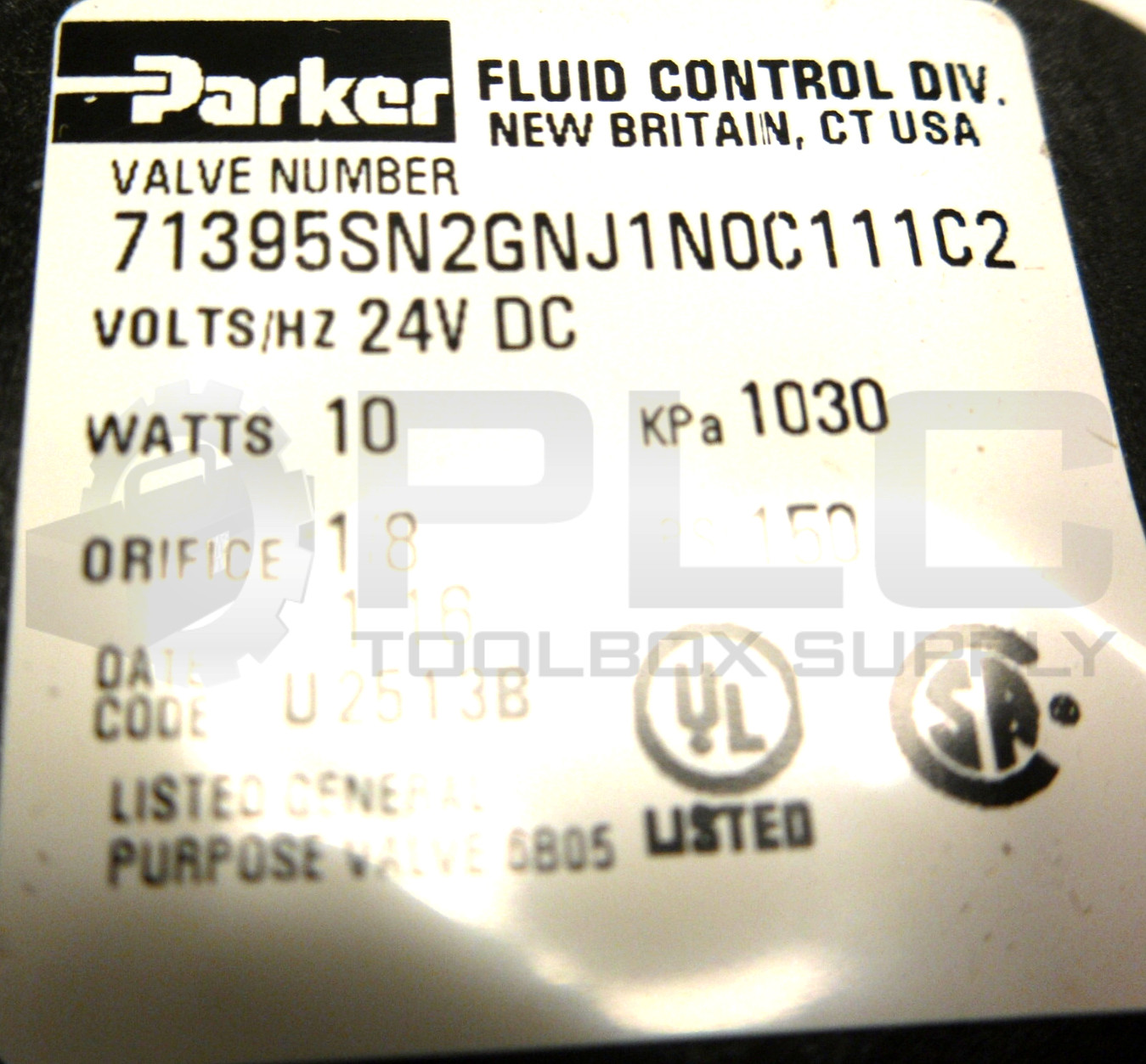 NEW PARKER 71395SN2GNJ1N0C111C2 SOLENOID VALVE