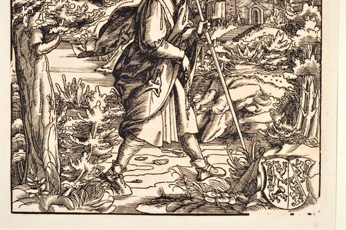 Beck Burgkmair Hugbaldus Orig. Antique Print 1516/ 1799 Heiliger Hucbald Musik - Picture 4 of 7