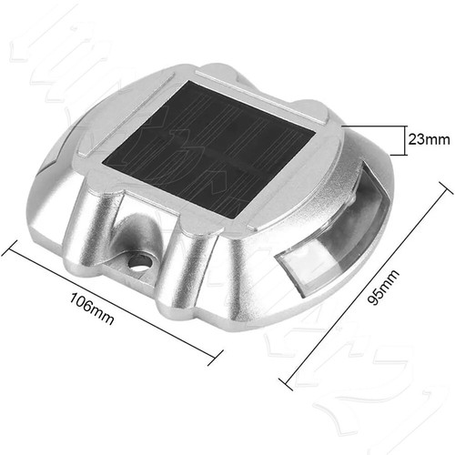 2/4x Solar Driveway Lights Deck Pathway Lights Solar Dock LED Light Safety Light - Picture 7 of 16