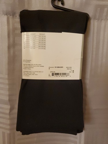 Collant donna MIXIT nero piccolo foderato in pile senza cuciture senza piedi nuovo con etichetta - Foto 2 di 3