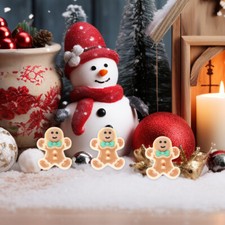 40 Pcs Christmas Accessories Tree Decorations Gingerbread Man Garland House