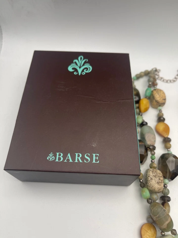 Colar de pedras preciosas com miçangas de várias vertentes prata esterlina 925 fecho lagosta - Imagem 4 de 4