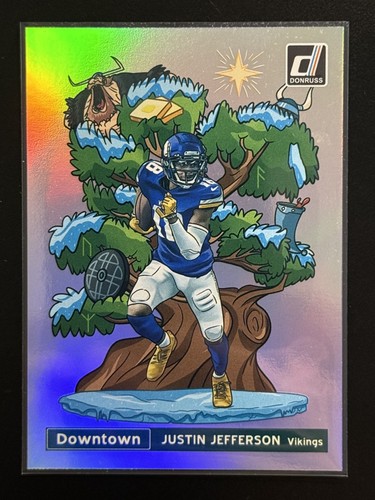Justin Jefferson #DT-16 2021 Panini Donruss Downtown card
