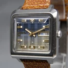 [Near MINT] Vintage SEIKO Lord Matic 5606-6130 34mm Blue Day/Date AT Men's Watch