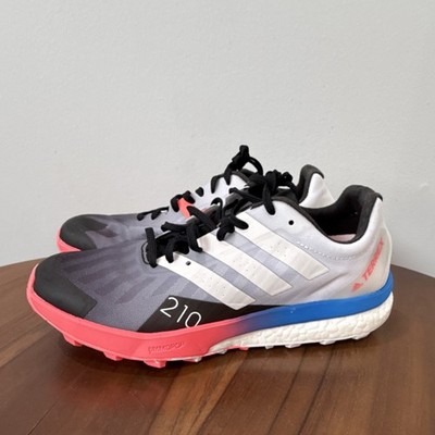 adidas TERREX Speed Ultra Boost Low Top Trail Sneaker Gray/White Woman Size 7