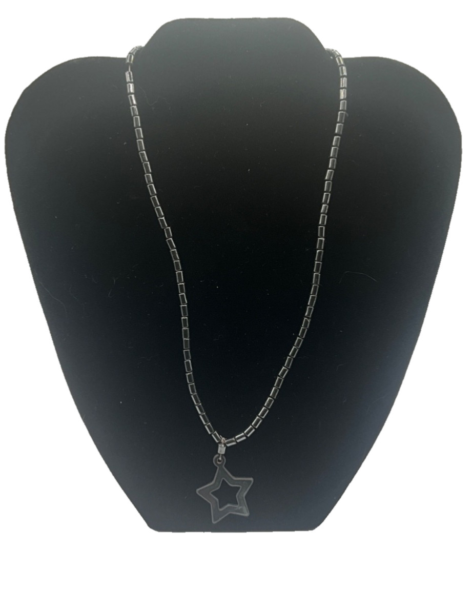 Hematite Star Necklace - image 1