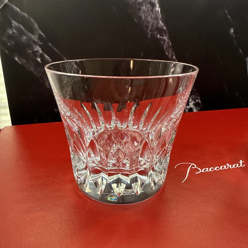 NEW Stunning BACCARAT Glass VEGA and ROSA Crystal DOUBLE OLD FASHION TUMBLERS - Image 3 of 4