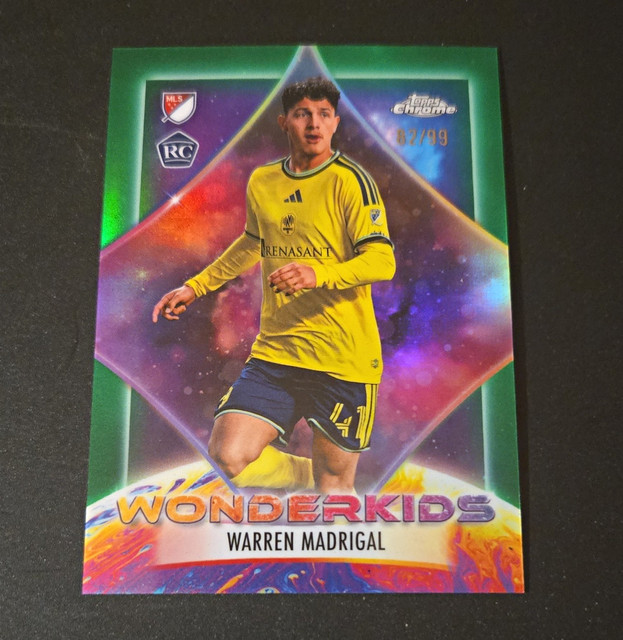 Topps Chrome 2026 MLS Warren Madrigal Wonderkids WK-19 Nashville SC RC /99