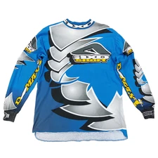 Vintage 90s AXO Sport Team D-Max Racing Motocross Jersey Long Sleeve Shirt Large