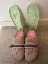 Nike N.354 OFFLINE slider mule Sandal Trainers light Pink&Grey Size Uk 9/EUR 44