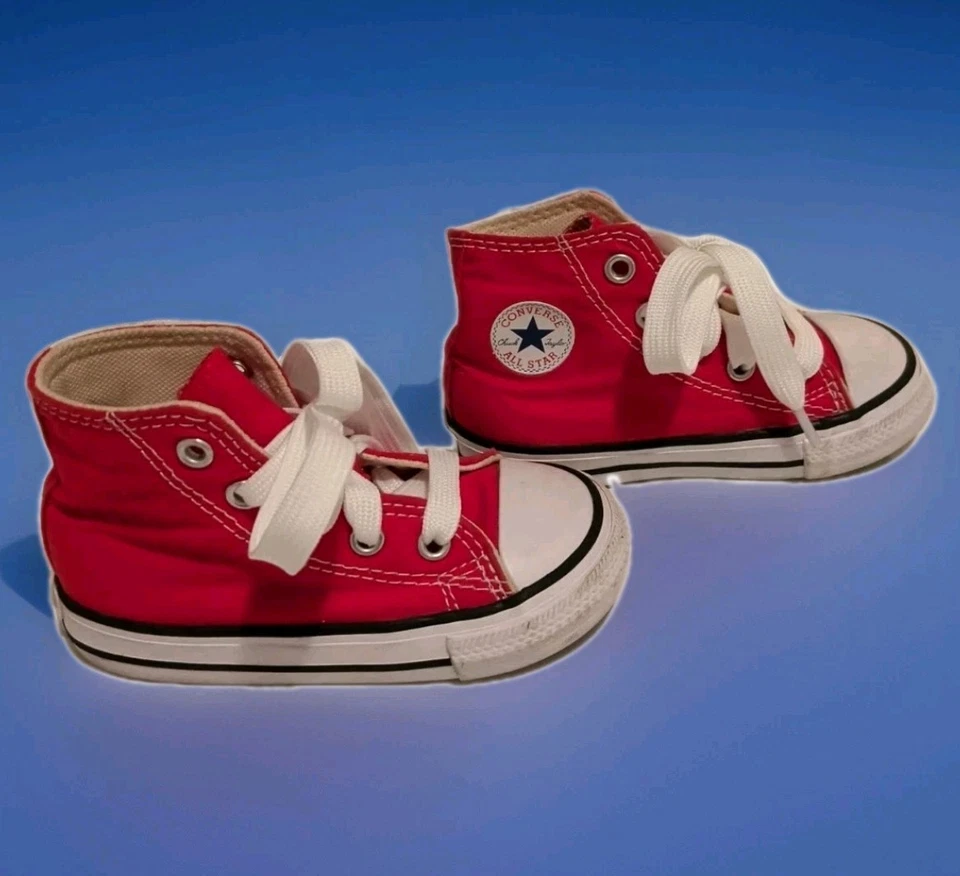 Zapatillas Converse All Star Chuck Taylor Rojo Infante Niño Pequeño Talla 6 ¡Excelentes! Foto 2 de 4