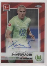 Xaver Schlager Chrome Bundesliga 2020 Red Refractor /10 Auto