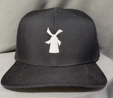 Dutch Bros Black Windmill Mesh SnapBack Trucker Hat - NEW