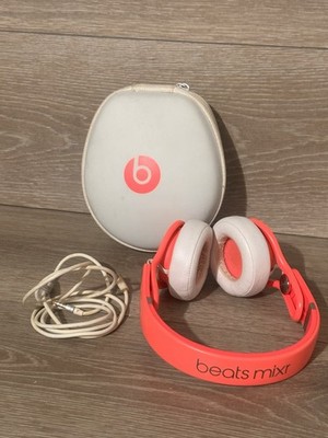 Beats by Dr. Dre MIXR Pink Over the Head DJ Headphones DISCONTINUED Rare Tested