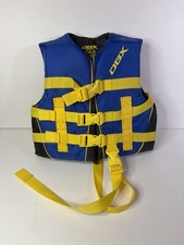 DBX Vector Series Life Vest Child EUC DBX 30-50 Lbs Blue/Yellow