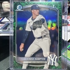 Chase Hampton Prospects 1st BCP-57 Green Grass /99 NY Yankees 2025 Bowman Chrome