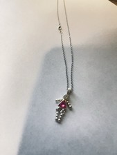 Little Girl or Boy Baby Birthstone Pendant Necklace for Mom or Grandma Ginger...