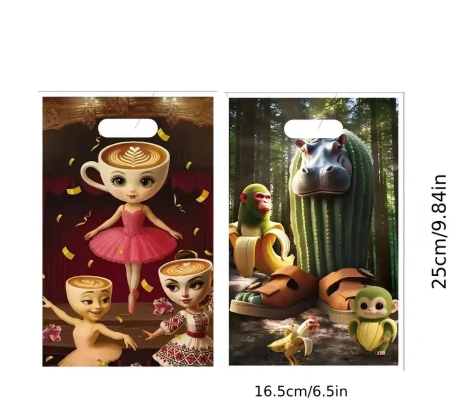 50 x Brainrot день рождения вечеринки сумки дни рождения - Великобритании продавец  - Изображение 2 из 2