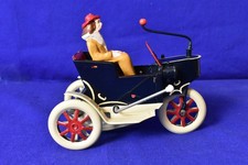 Tucher  Walther T199 3 wheel motor car, German Tin Toy Working Great Condition