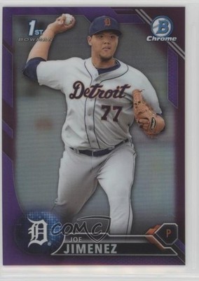 2016 Bowman Chrome Prospects Purple Refractor 28/250 Joe Jimenez #BCP225 2u6