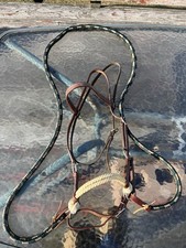 Hackamore Bridle With Reins Set Regular Horse Size