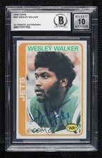 BAS 1978 Topps Wesley Walker #327 BGS Authentic Auto 13u1