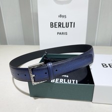 Berluti Classics Scritto Blue Belt (Width: 3....