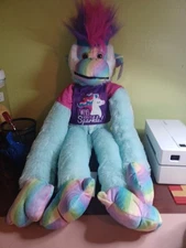 Kipp Brothers Mohawk Monkey Plush  Pastel With Pastel Stripes NWT