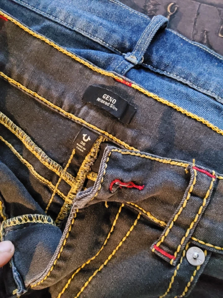 True Religion mens jeans lot of 3 used.sz 34-36 - Image 4 of 4