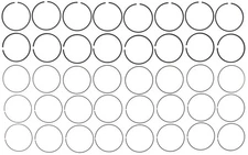 MAHLE 41930CP Engine Piston Ring Set
