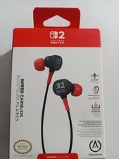 Nintendo Switch 2 - Wired Earbuds Black/Red