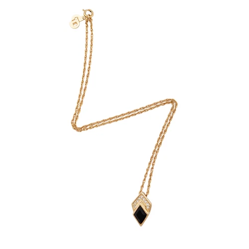 Collier ancien en pierre cristal Dior