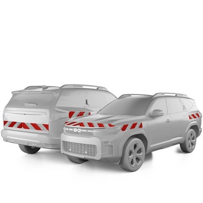 reflecto Kfz-Warnmarkierung passgenau für Dacia Duster III Baujahr ab 06-2024