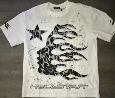 Hellstar Path to Paradise Graphic White T-Shirt Regular Fit Short Sleeve L