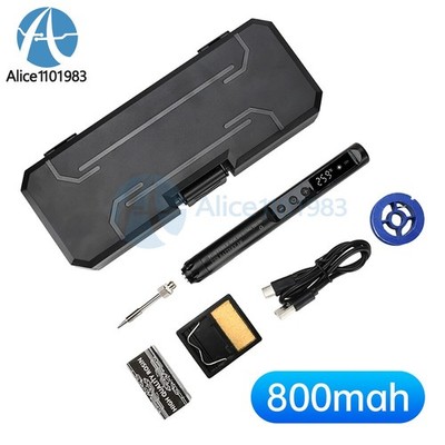 Portable Digital USB Smart Temperature Adjustable Soldering Iron 800mAh   #yr