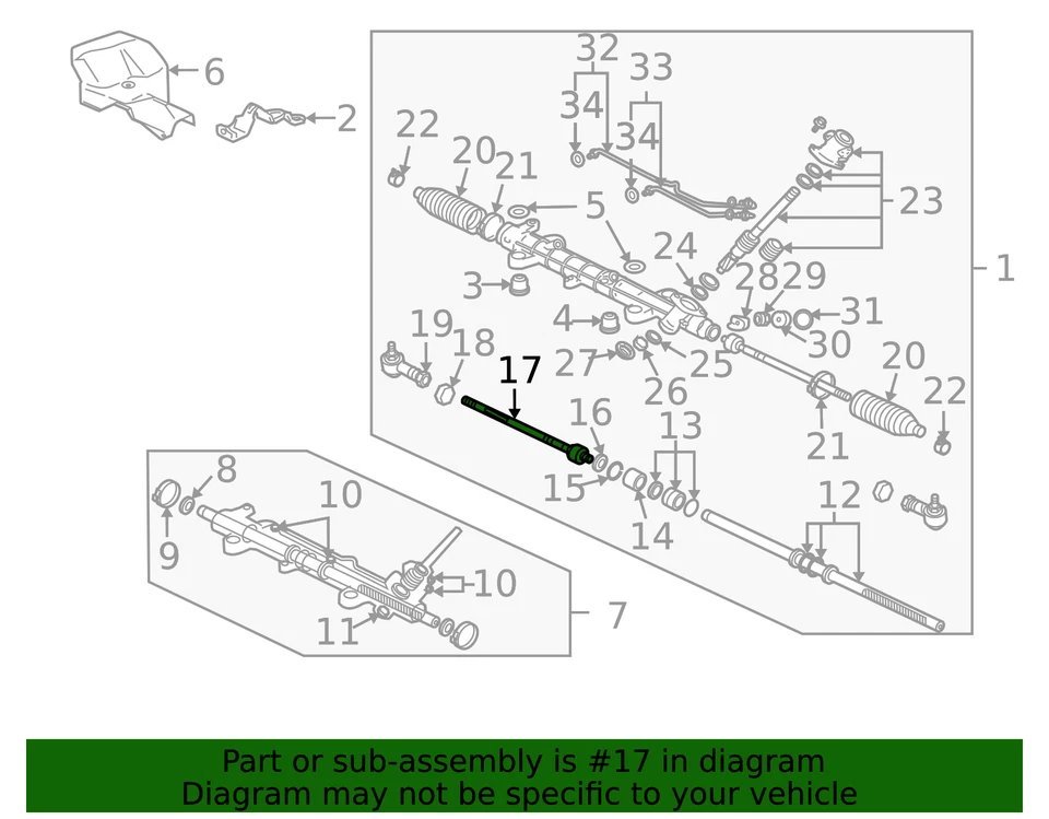 Barra de amarre interior genuina Mitsubishi 4422A044 Foto 2 de 2