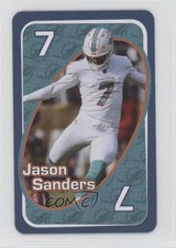 2024 UNO Fandom NFL Miami Dolphins Aqua Jason Sanders #7 0c4