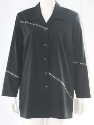 Blazer - Marke CHALOU - Größe 48  - nicht gefüttert - schwarz - NEU