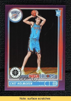 2022-23 Panini Chronicles Purple 36/49 Chet Holmgren #588 Rookie RC READ ez6