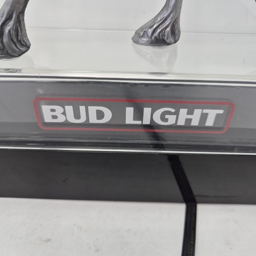 Bud Light Clydesdale Horse Acrylic Display Case Lighted Sign Breweriana - Afbeelding 2 van 9