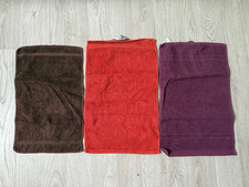 3 verschiedene Gäste Handtücher Frottee ca 28 x 45 cm bzw 30 x 49 cm