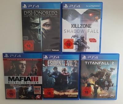 PS4 Spiele Konvolut Resident Evil,  Mafia 3, Titanfall 2 u.a.