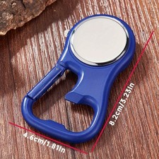 Nurse-Friendly Durable Clip-On Carabiner Pocket Watch with Compass/Bottle Opener