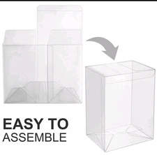 Lot 5 Pop Protector Cases (0.4mm) for 4" Funko POP! Vinyl Figures Box Protection