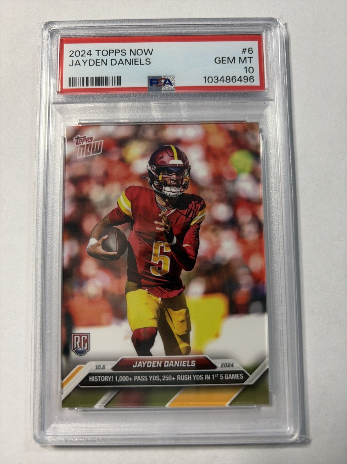 2024 Topps Now - Jayden Daniels #6 /11995 (RC)