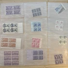 US Stamp Plate Block Lot 12 Blocks MNH MH Mint Collection Glassines Vintage