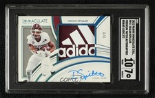 2022 Immaculate Collegiate Brand Logo 2/2 Isaiah Spiller SGC 7 Patch Auto y1y