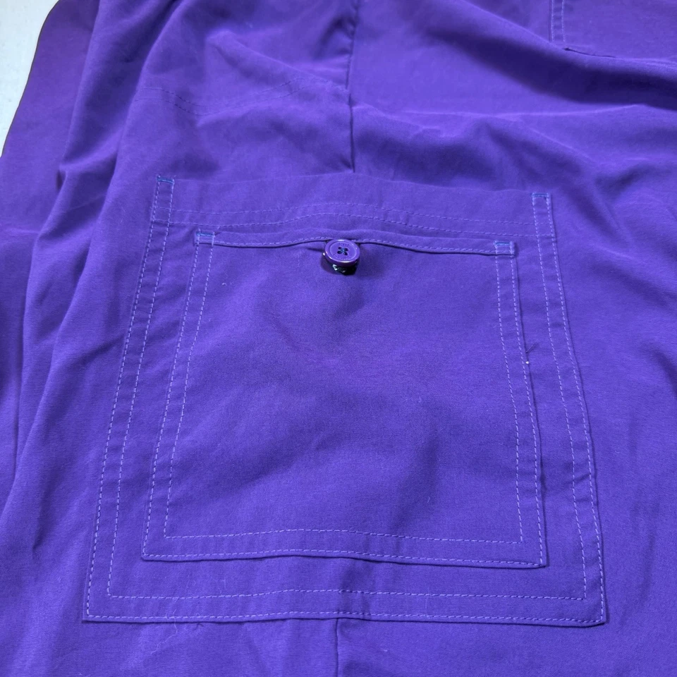 Pantalones Médicos Regulares Koi Basics Púrpura Carga Para Mujer 3X Bolsillos Elásticos en la Cintura Foto 3 de 4
